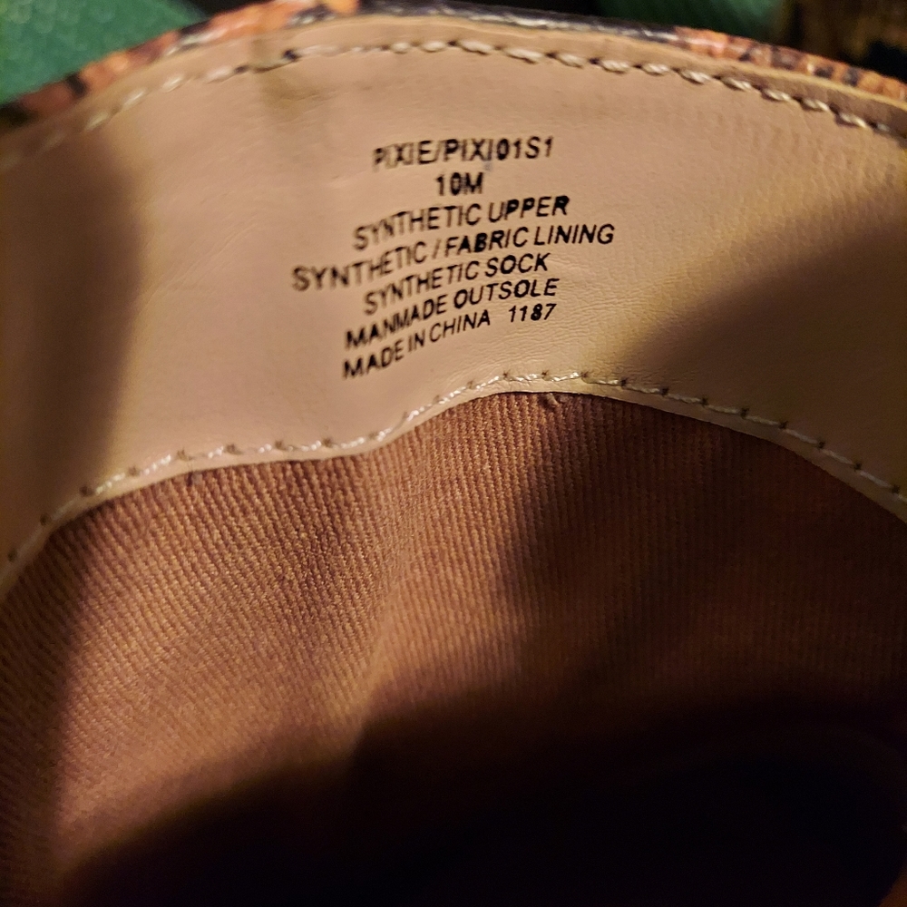 STEVE MADDEN / Pixie / Yellow Snake Mid-Calf Boots - Picture 6 of 8